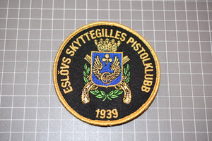 Eslöv's Sweden Skyttegilles Pistol Club Patch (B21-140)