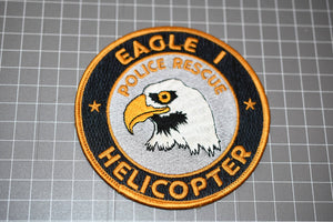 Eagle 1 Police Rescue Helicopter Connecticut Patch (B5)