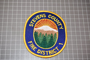 Stevens County Washington Fire District 1 Patch (B23-156)