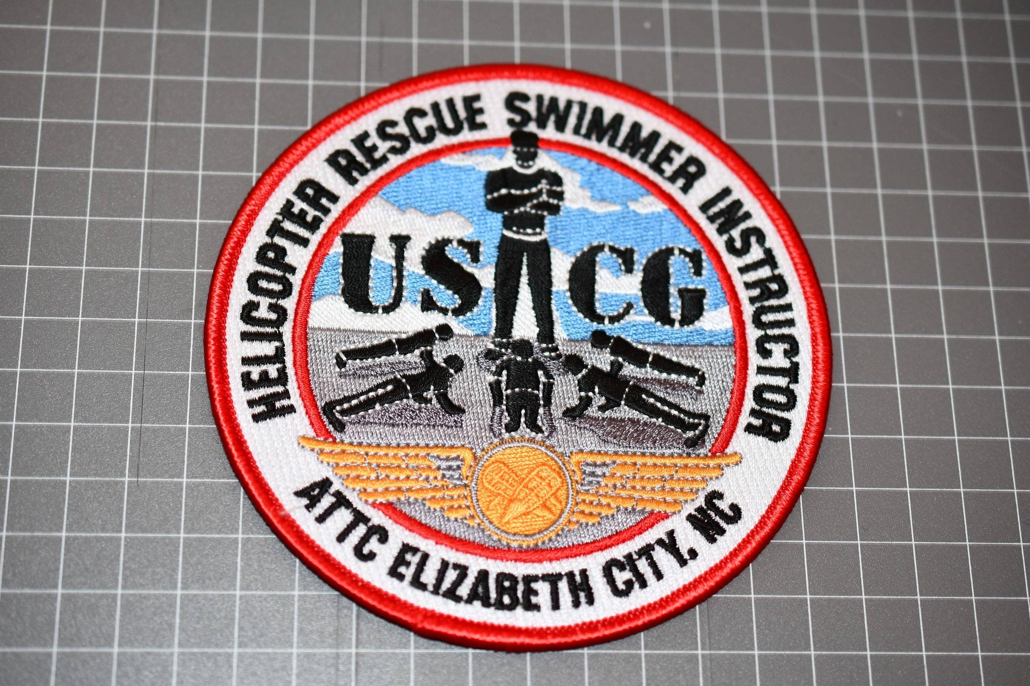 United States Coast Guard Helicopter Rescue Swimmer Instructor Patch (B5)