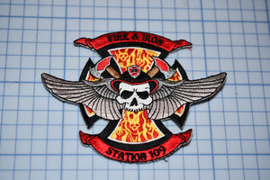 Fire & Iron Station 109 Motorcycle Club Patch (B24)