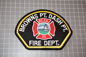 Browns Pt. Dash Pt. Washington Fire Department Patch (B21-156)