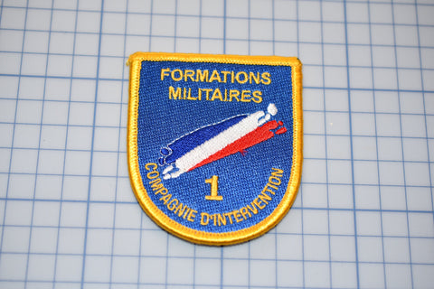 French Military Formations Militaries Compagnte D'Intervention 1 Patch (Hook & Loop) (S2)