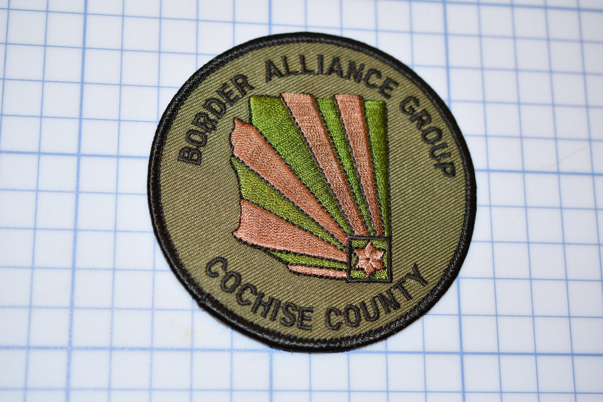 Cochise County Arizona Border Alliance Group Patch (Subdued) (S3-251)