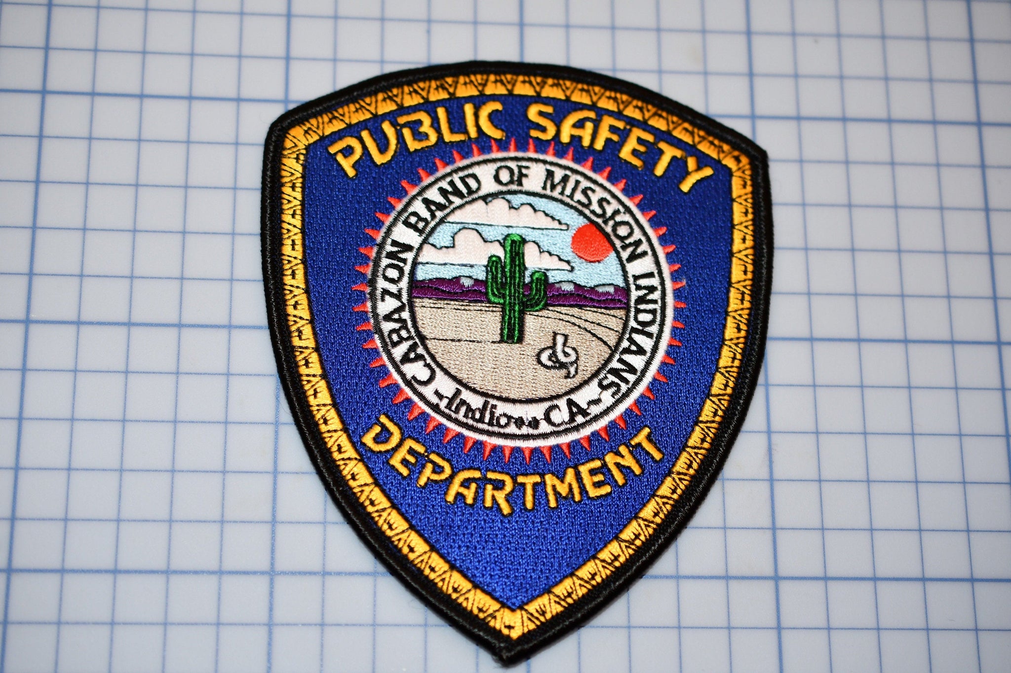Cabazon Band Of Mission Indianas California Public Safety Department Patch (B11-256)