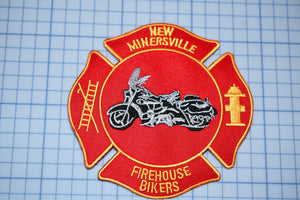 New Minersville Pennsylvania Firehouse Bikers Patch (B25-244)
