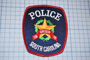 Greer South Carolina Police Patch (S3-275)