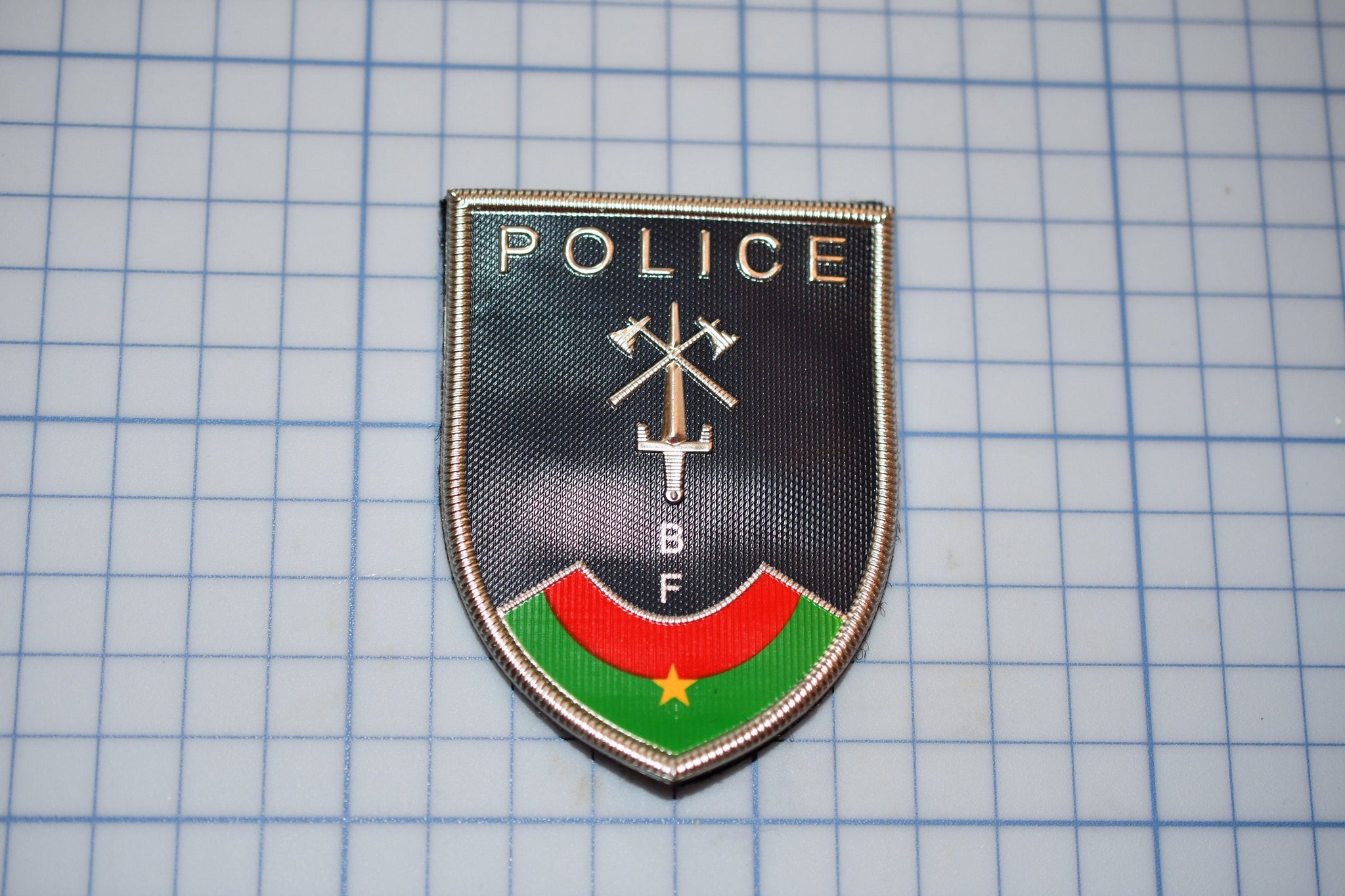 Burkina Faso Police Patch (Plastic) (Hook & Loop) (S2)