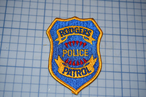 Rodgers Police Patrol California Patch (S3-278)