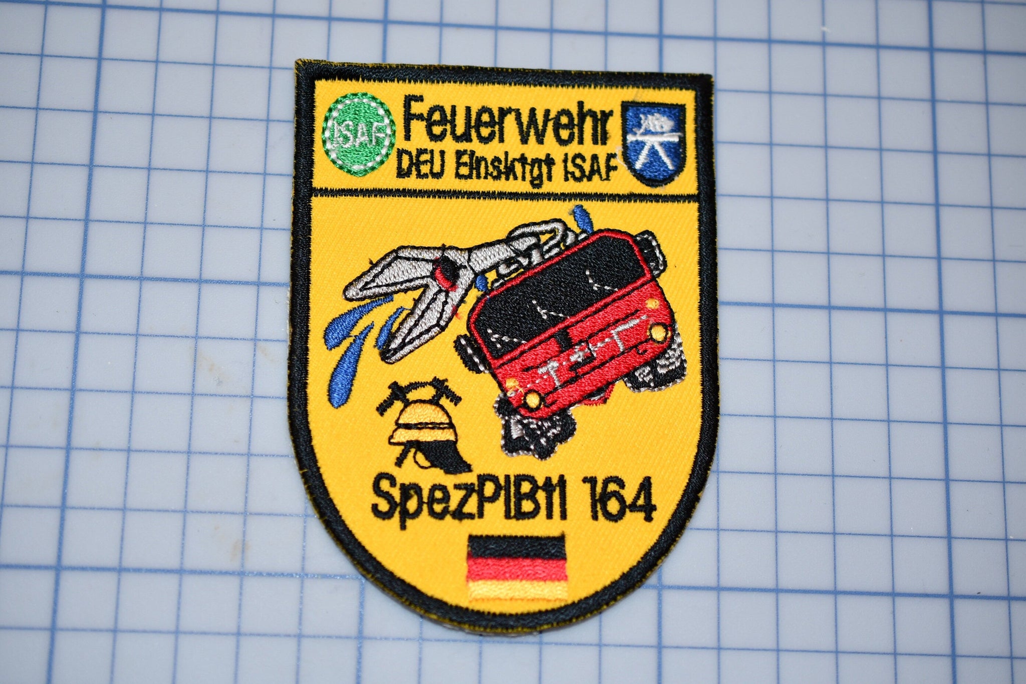 German Fire Service Feuerwehr DEU Elnsktgt ISAF Patch (B6)