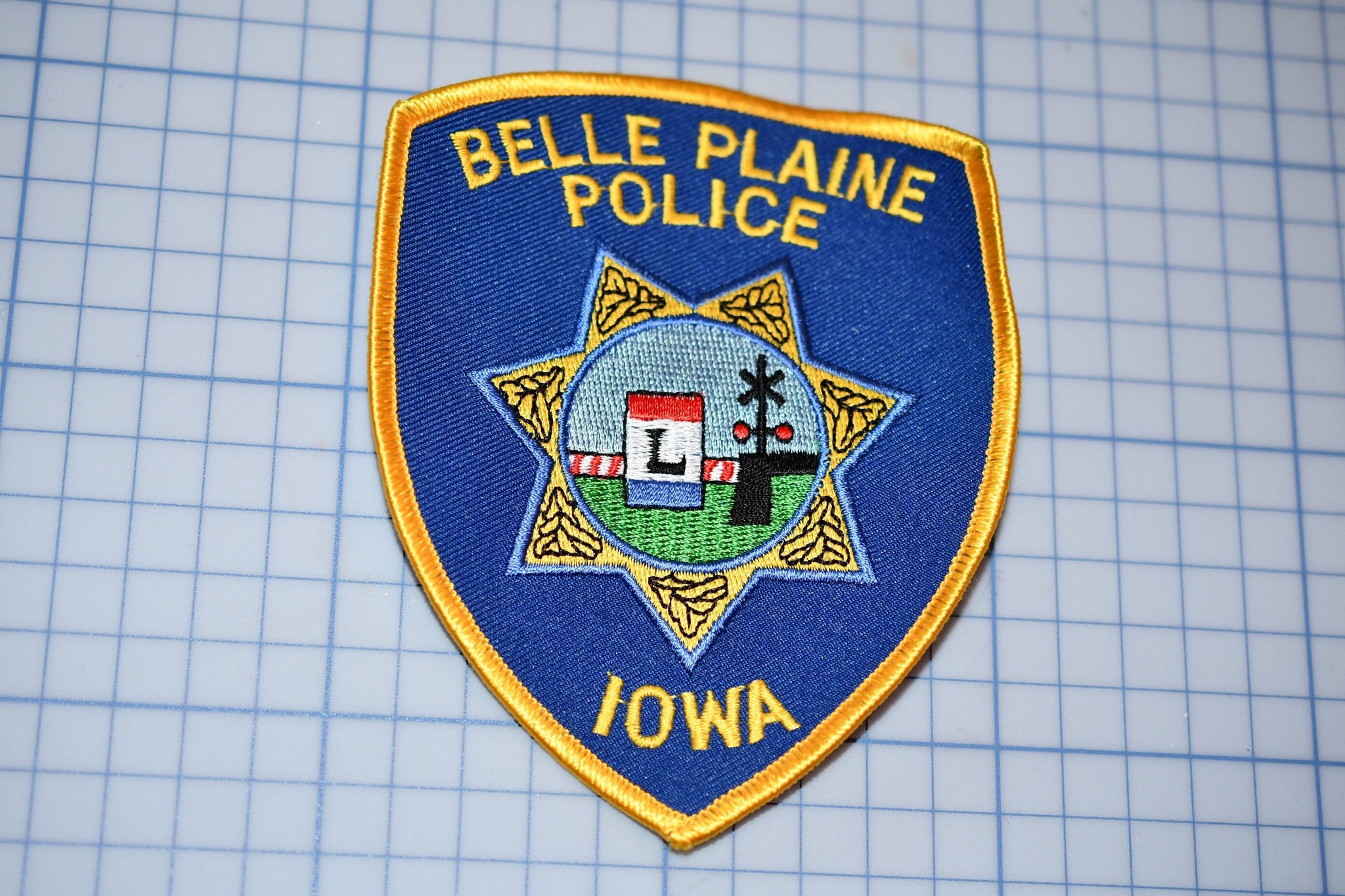 Belle Plaine Iowa Police Patch (S3-273)