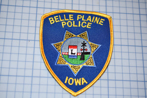 Belle Plaine Iowa Police Patch (S3-274)