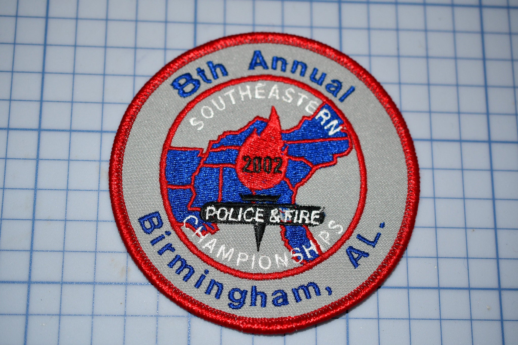 8th Annual Southeastern Police & Fire Championships Patch (S3-279)