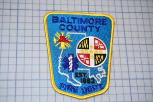 Baltimore County Maryland Fire Department Patch (S4-298)
