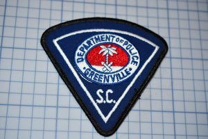 Department Of Police Greenville South Carolina Patch (S3-280)
