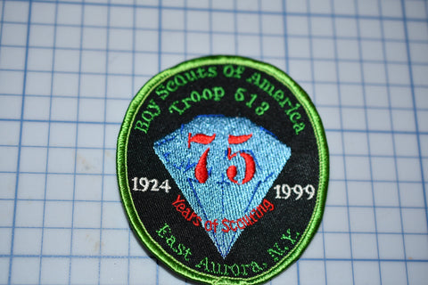 Boy Scouts Of America Troop 513 East Aurora NY 75 Years Patch (B26-303)