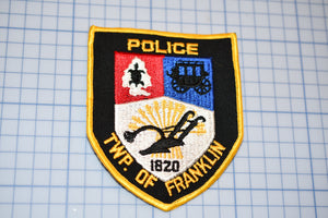 Township Of Franklin New Jersey Police Patch (S4-294)