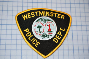 Westminster South Carolina Police Patch (S4-296)