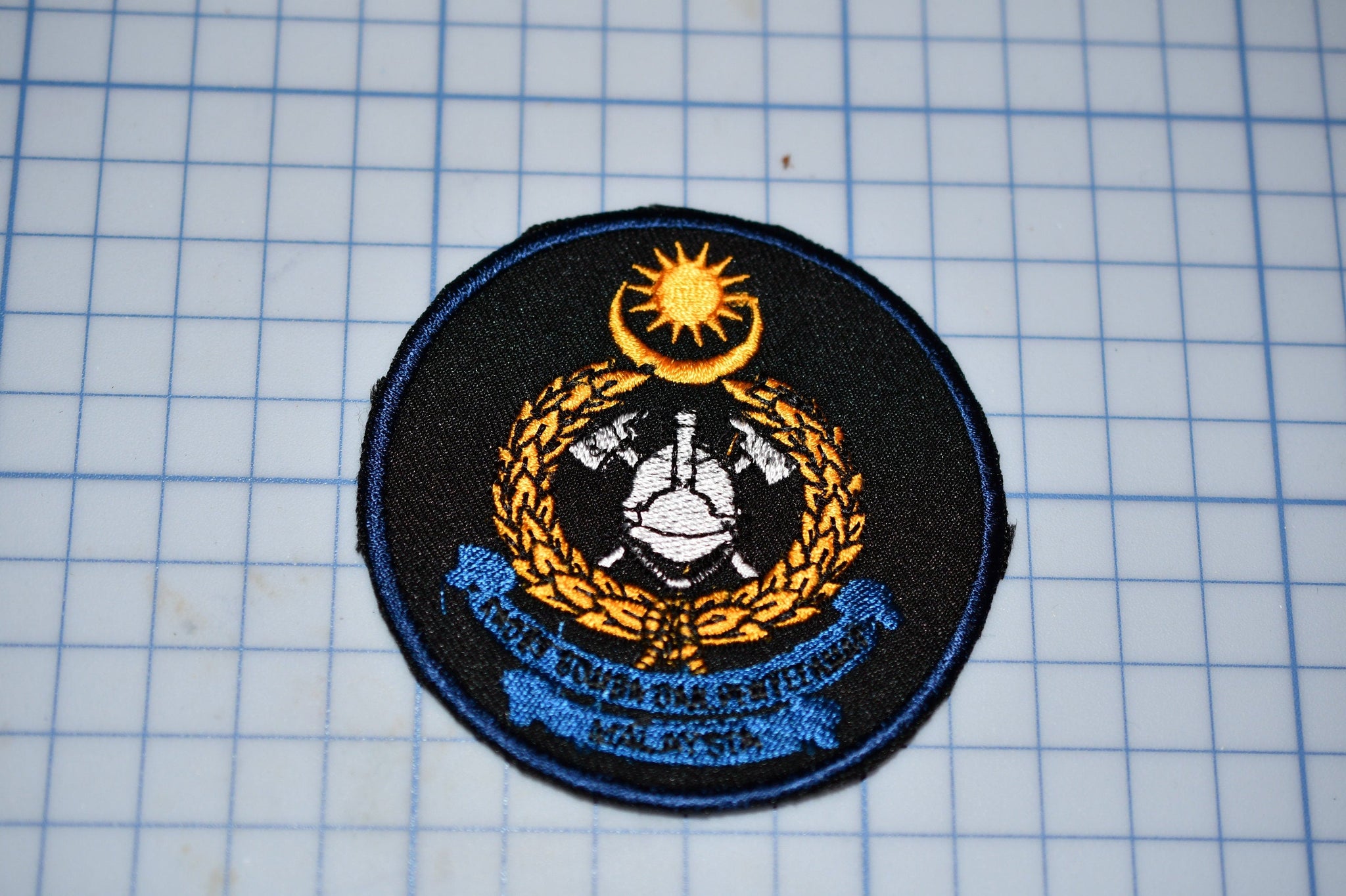Malaysia Fire Service Patch (Blue Border) (B26-302)