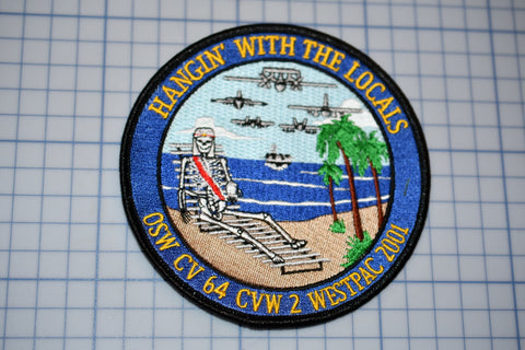 USN West-Pac 2001 "Hangin' With The Locals" Patch (B27-313)