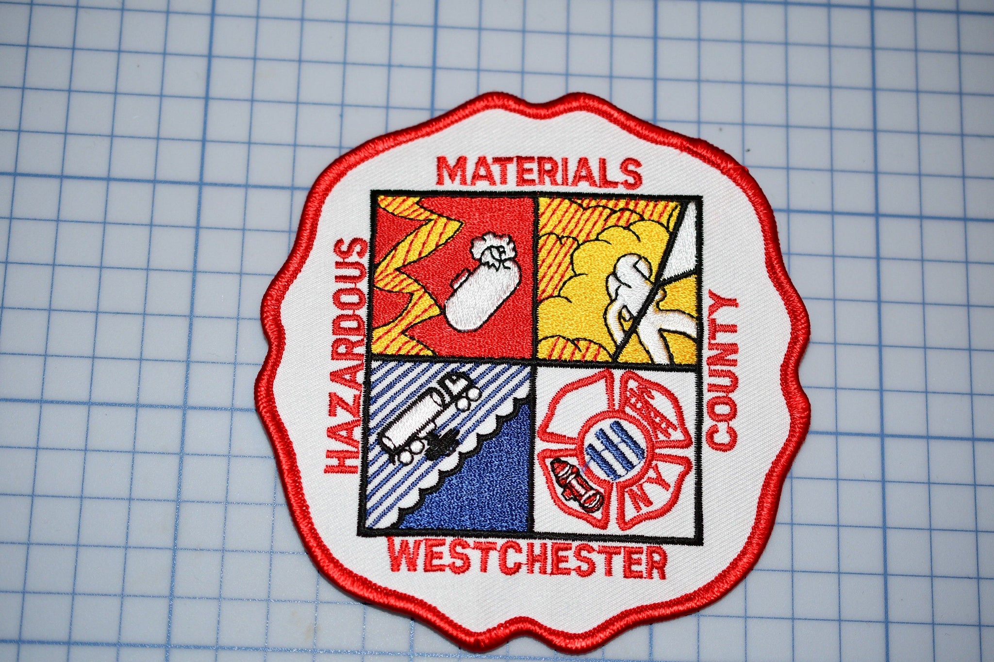 Westchester County New York Fire Department Hazardous Materials Patch (B28-315)