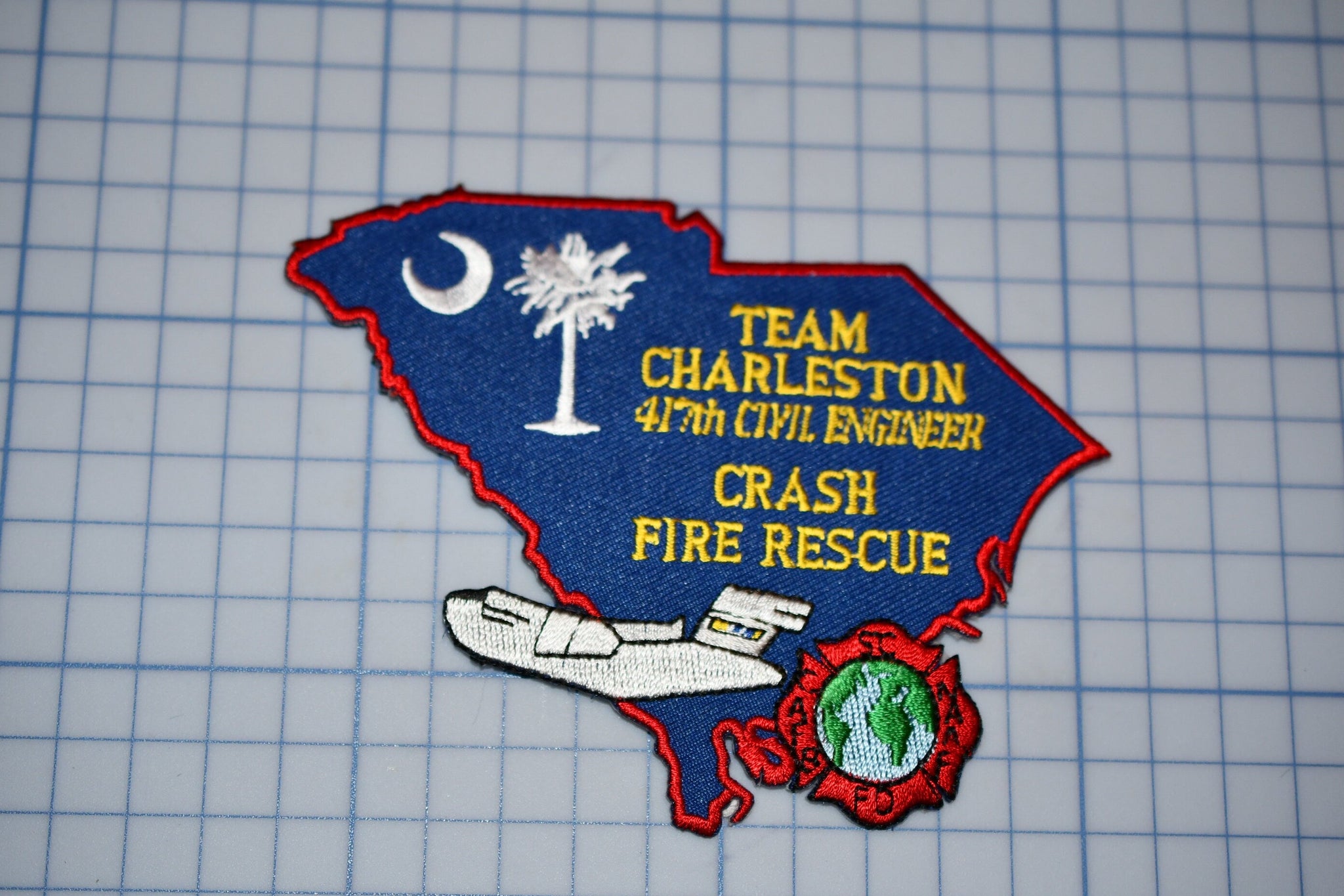 Team Charleston 417th Civil Engineer Crash Fire Rescue Patch (B28-318)