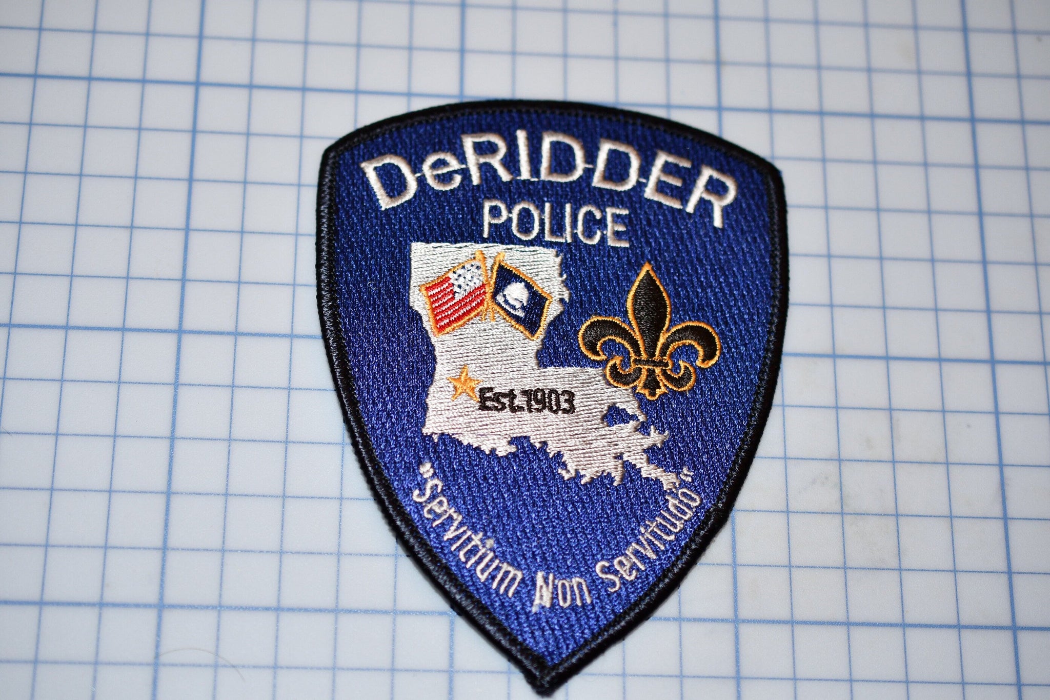 DeRidder Louisiana Police Patch (B23-323)