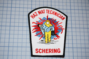 Schering Pharmaceuticals USA HAZMAT Technician Patch (B28-316)