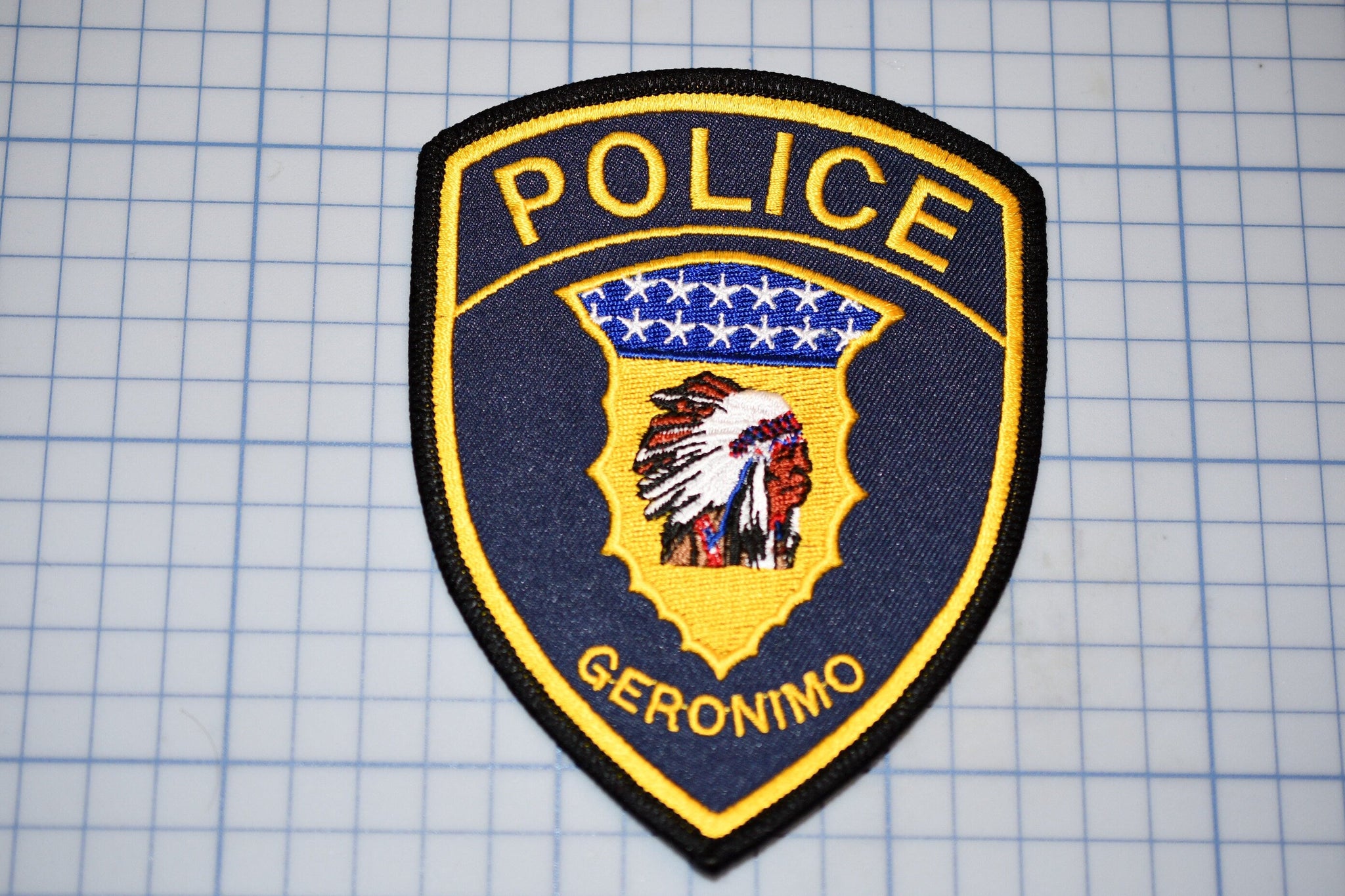Geronimo Oklahoma Police Patch (B23-321)