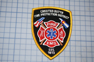 Crested Butte Colorado Fire Protection District Patch (B23-324)