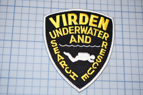 Virden Illinois Underwater Search And Rescue Patch (B23-324)