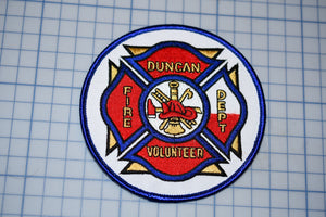 Duncan Texas Volunteer Fire Department Patch (B23-324)