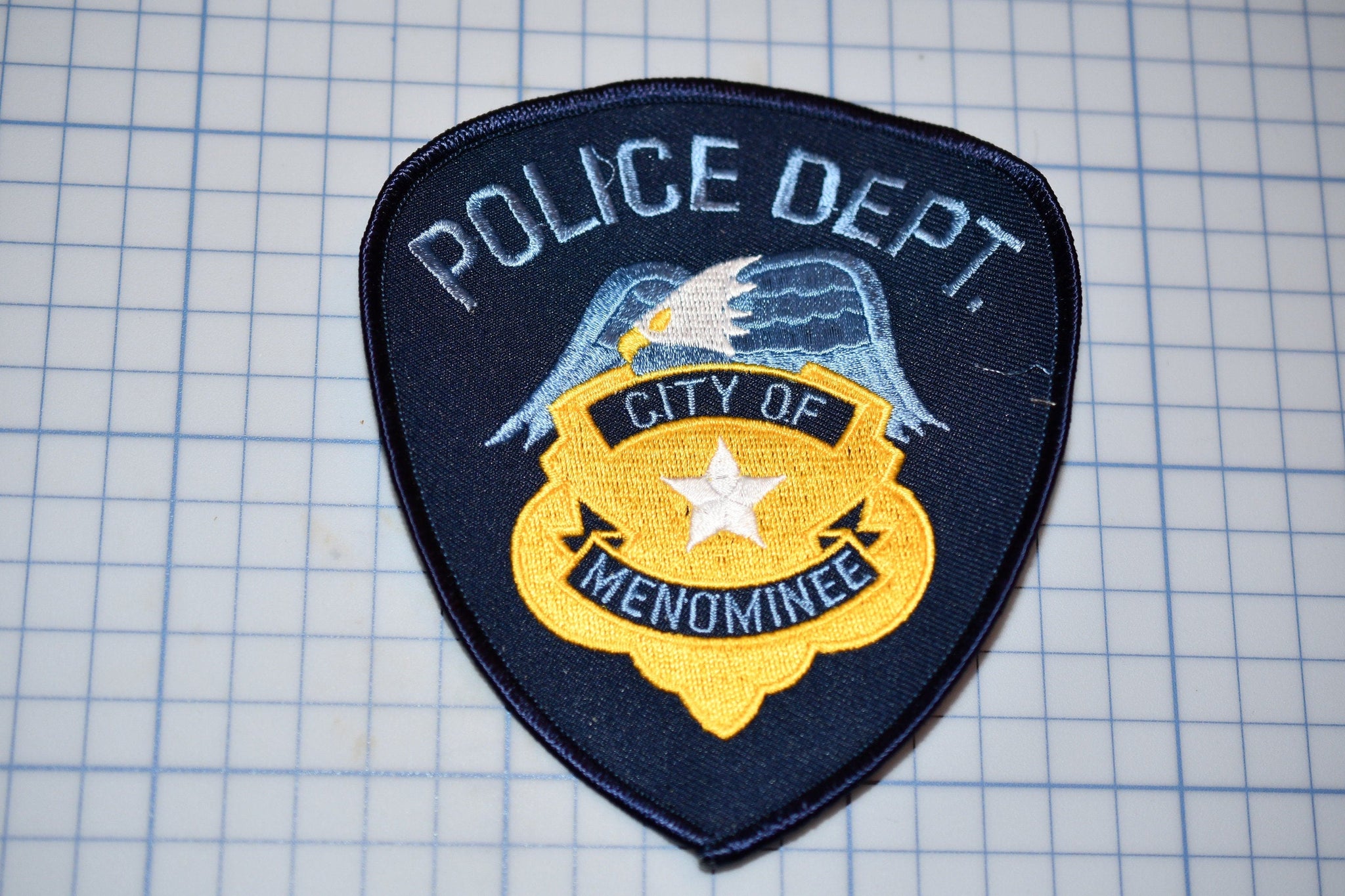 City Of Menominee Michigan Police Patch (B23-325)