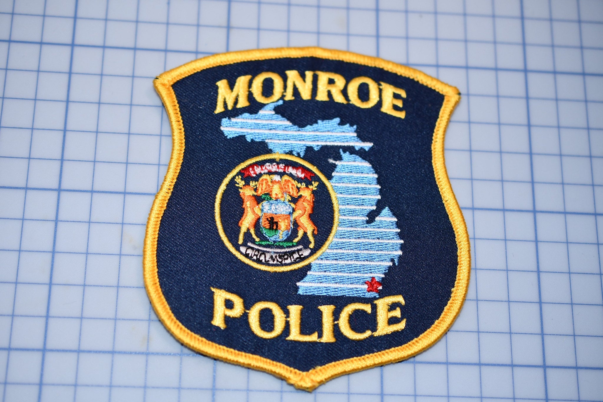 Monroe Michigan Police Patch (B25-335)