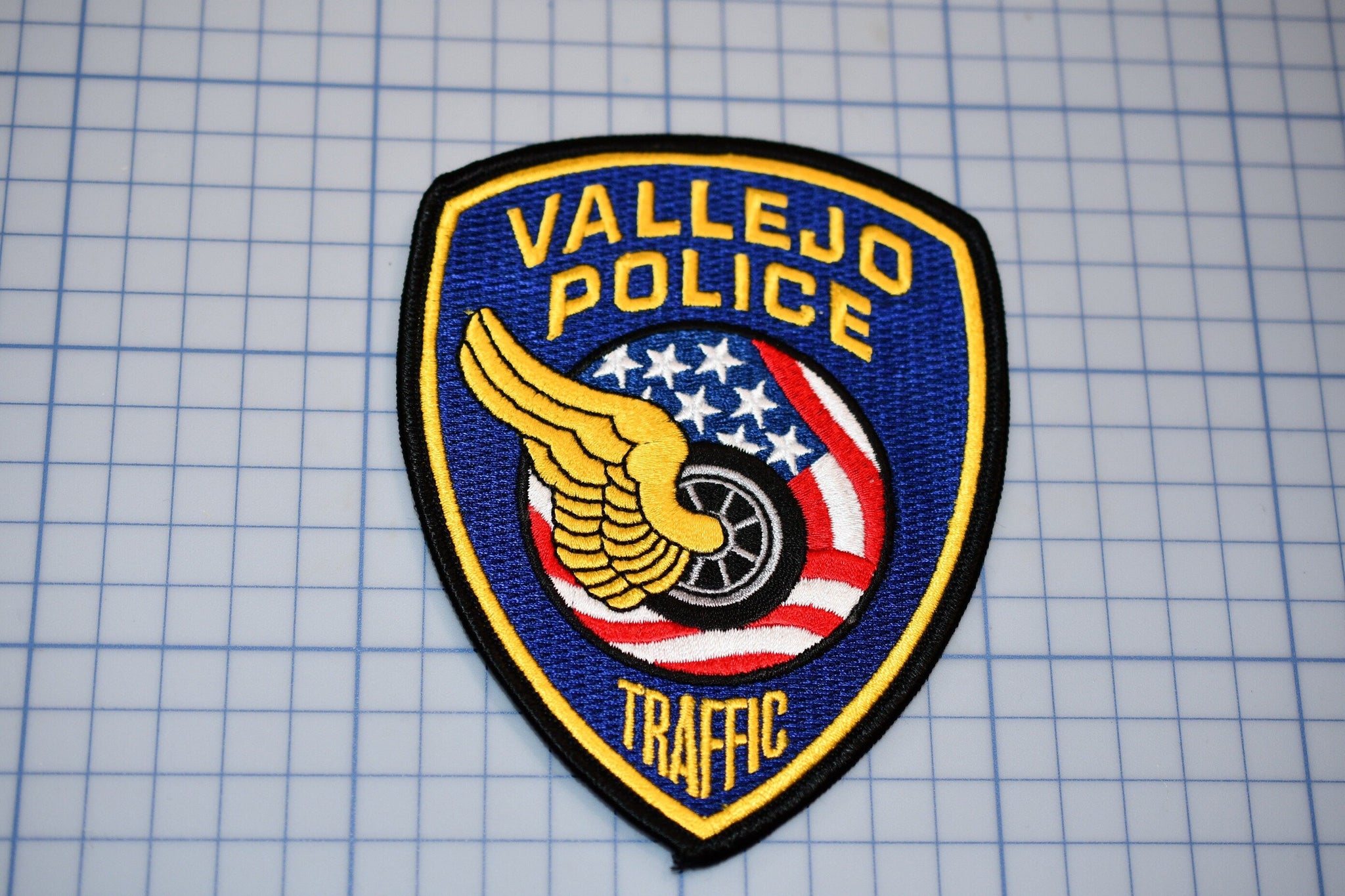 Vallejo California Police Traffic Patch (B25-334)