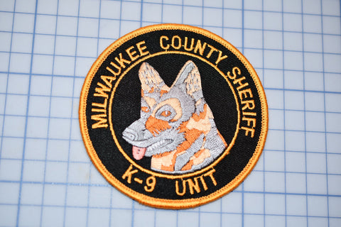 Milwaukee County Wisconsin Sheriff K9 Patch (B23-336)