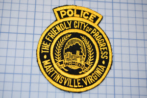 Martinsville Virginia Police Patch (B23-336)