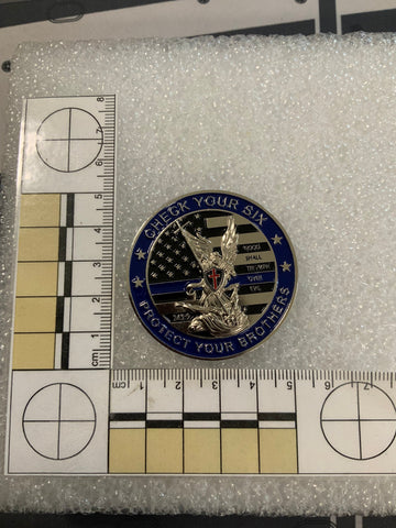 Check Your Six, Protect Your Brothers Challenge Coin
